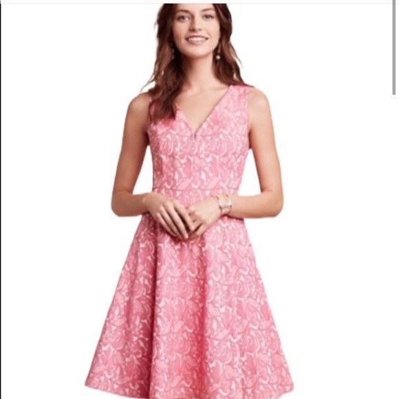NWT Anthropologie Maeve Claribel Pink Floral Dress - Picture 4 of 9